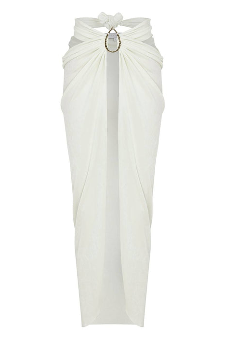 Raisa Vanessa Ekru Kadın Pareo Etek M