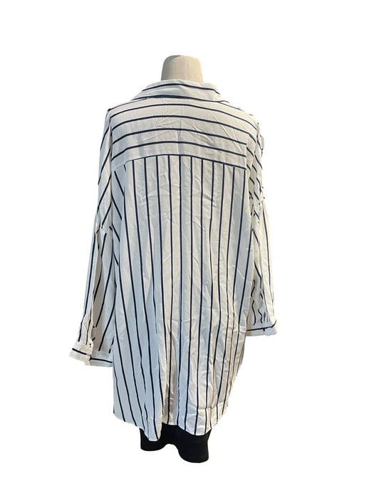 George Çizgili Kadın Gömlek XL