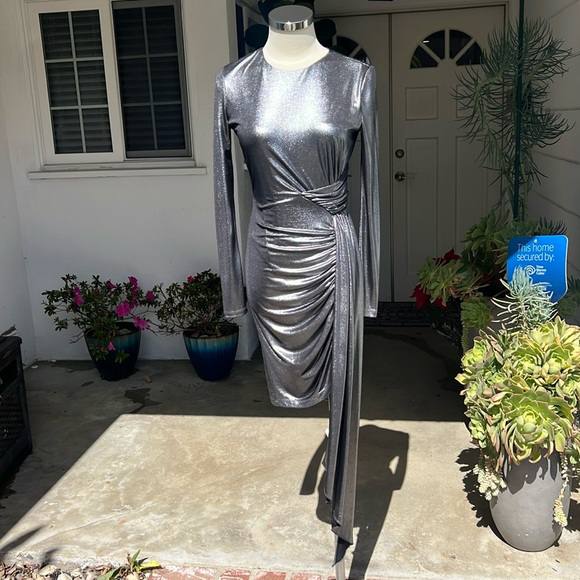 Ronny Kobo Gri Kadın Elbise XS