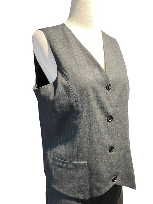 Antrasit Kadın Pantolon Yelek Takım M