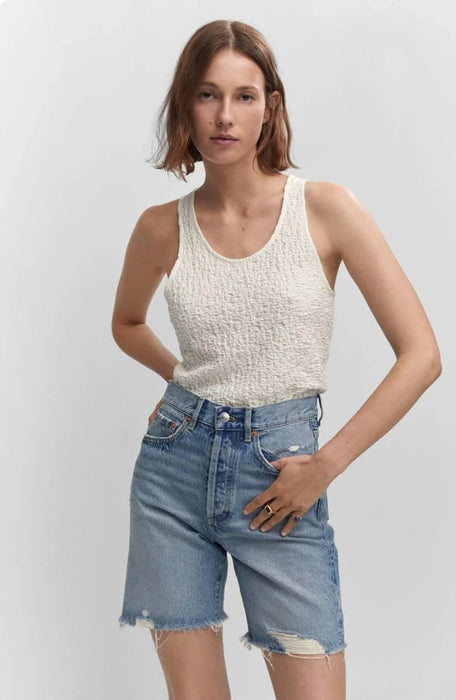 Mango Beyaz Kadın Bluz XS