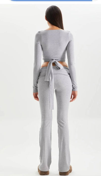 Barbarian Gri Kadın Crop XS/S