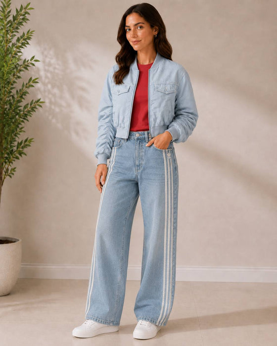 Adidas Mavi Kadın Pantolon M