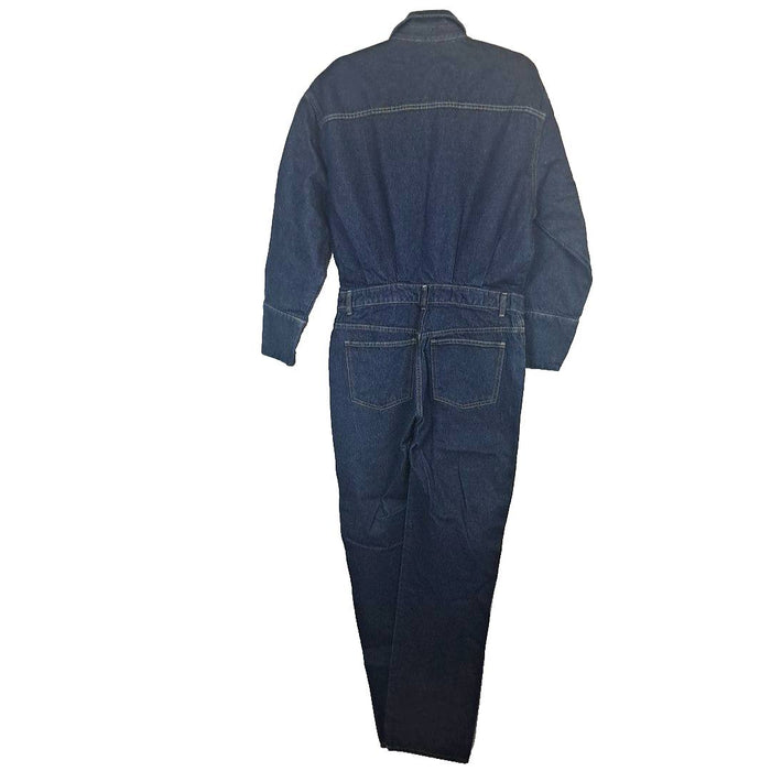 Zara Lacivert Kadın Denim Tulum S