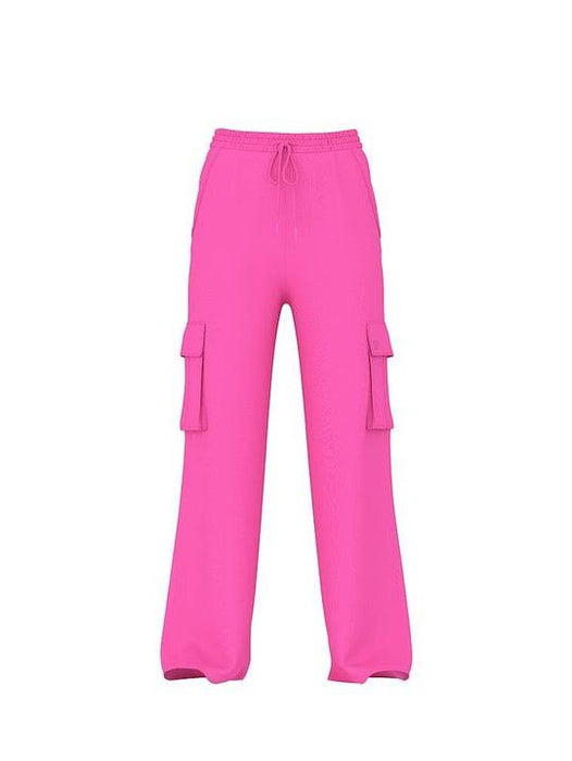 Victoria's Secret Pembe Kadın Ivy Polar Geniş Paçalı Kargo Eşofman Altı M