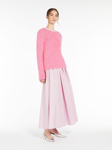 MaxMara Pembe Kadın Uzun Etek S