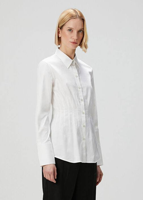Helmut Lang Beyaz Kadın Poplin Gömlek