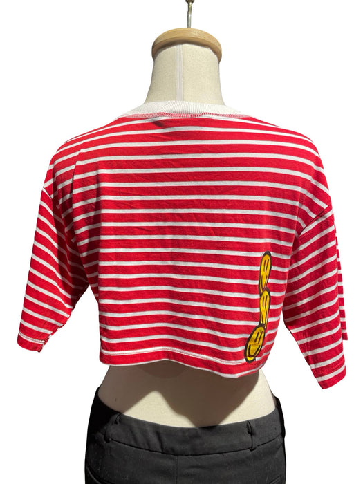 Hole Academia Çizgili Kadın Tshirt S