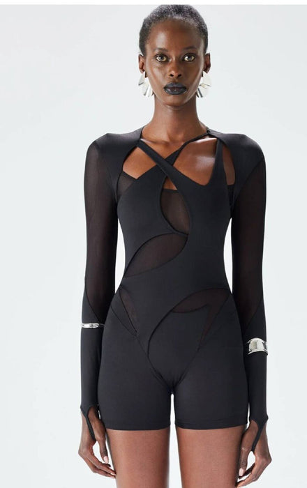 İamnotbasic Siyah Kadın Playsuit XS/S