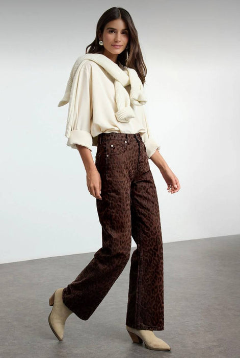 Trendyol Çok Renkli Leopar Kadın Pantolon XS