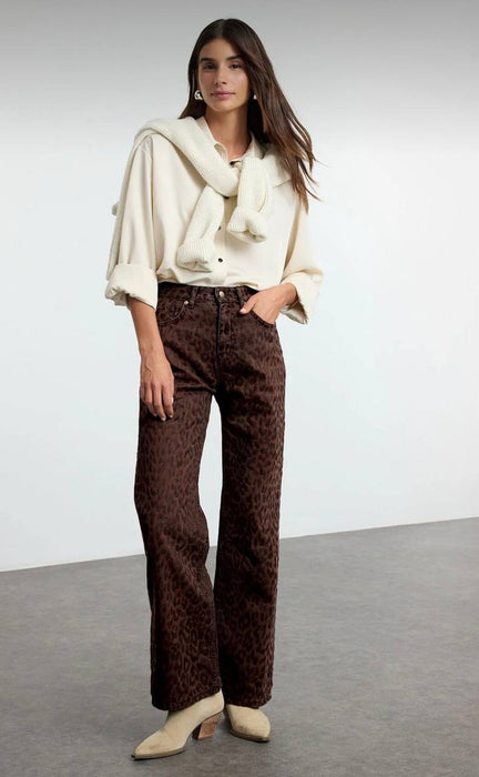 Trendyol Çok Renkli Leopar Kadın Pantolon XS