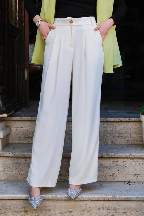 Shein Beyaz Kadın Pantolon XS
