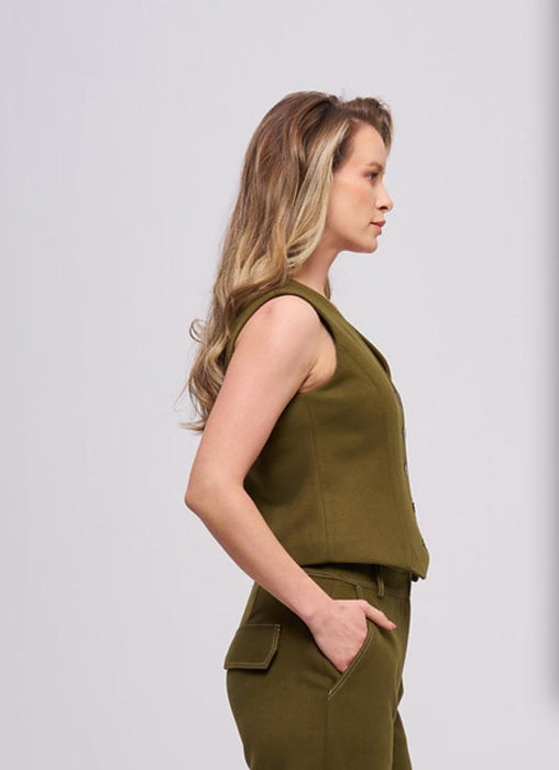 MOI SI Haki Kadın Yelek S