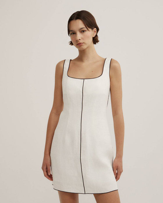 Massimo Dutti Beyaz Kadın Elbise XS