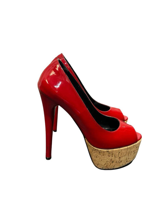 Matraş Kırmızı Kadın Topuklu Ayakkabı 37