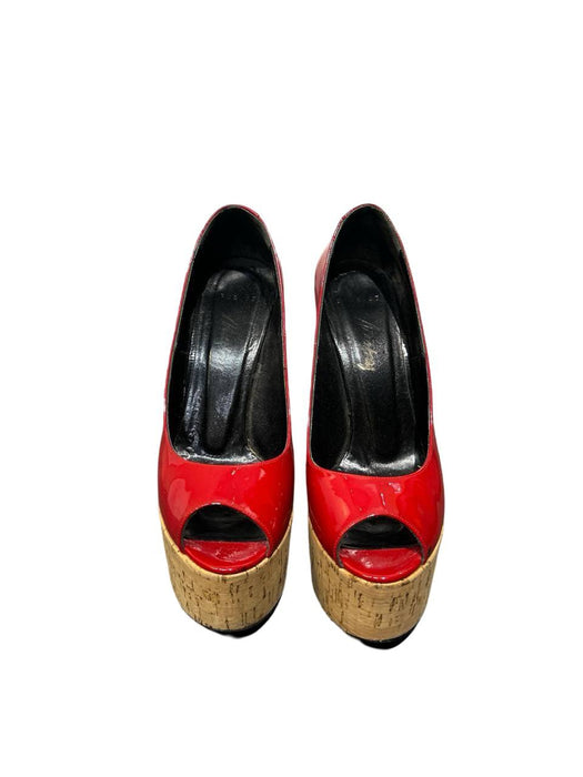 Matraş Kırmızı Kadın Topuklu Ayakkabı 37