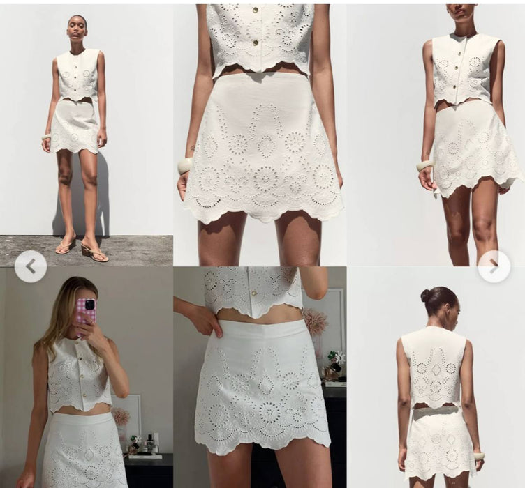 Zara Beyaz Kadın Bluz S