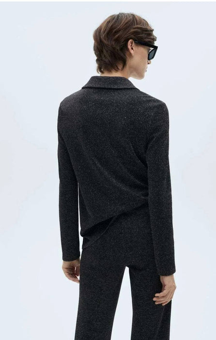 Mango Işıltılı Kadın Triko Pantolon XS