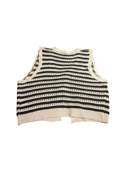 Çizgili Kadın Triko Yelek S