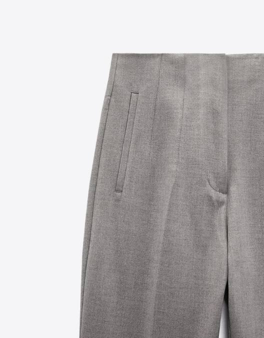 Zara Gri Kadın Pantolon XS