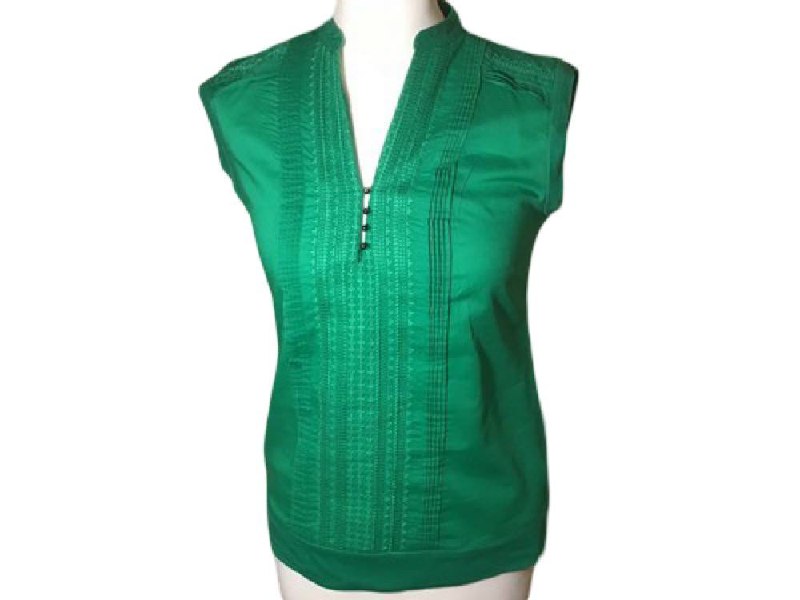 Massimo Dutti Kadın Yeşil Bluz M