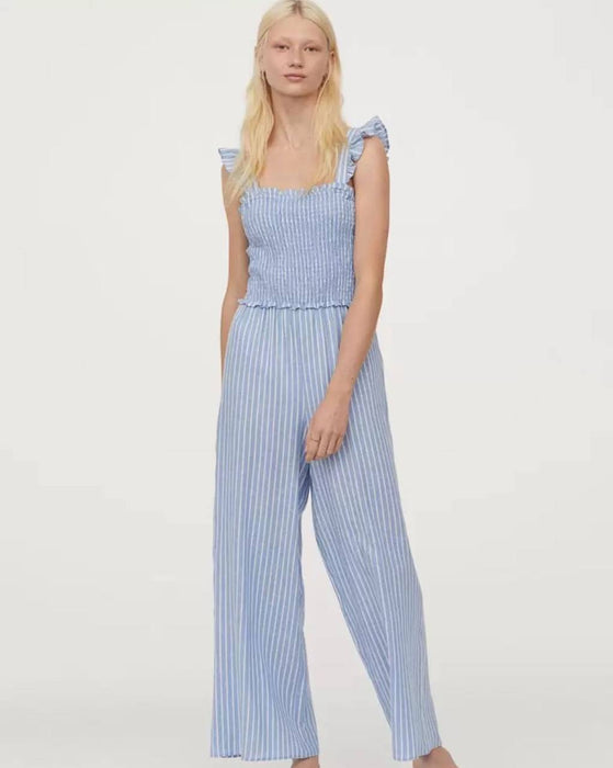 H&M Çizgili Kadın Tulum M