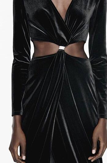 Zara Siyah Kadın Elbise M