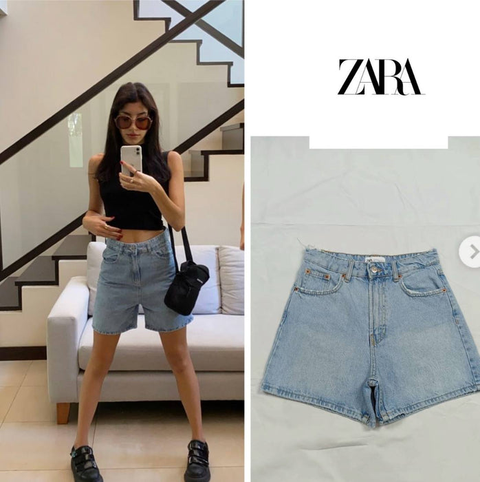 Zara Mavi Kadın Şort XS