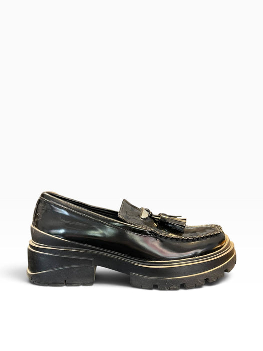 Zara Siyah Kadın Püsküllü Loafer Ayakkabı 39