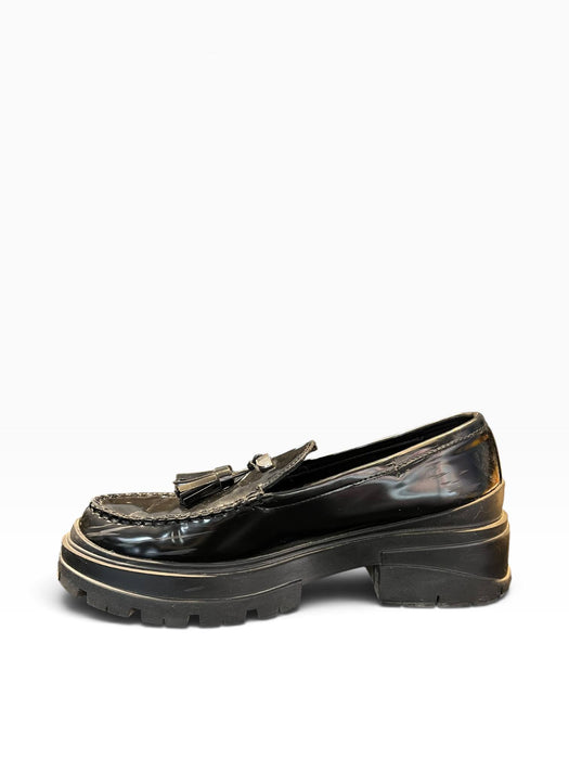 Zara Siyah Kadın Püsküllü Loafer Ayakkabı 39