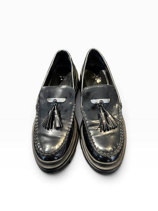 Zara Siyah Kadın Püsküllü Loafer Ayakkabı 39