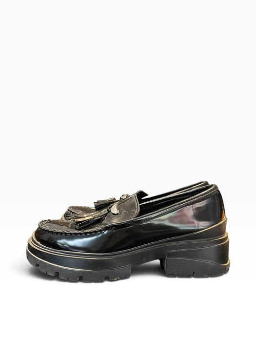 Zara Siyah Kadın Püsküllü Loafer Ayakkabı 39