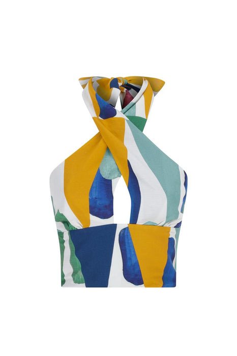 PIA Brand Çok Renkli Roxy Bow Kadın Bluz XS