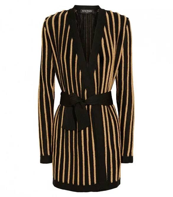 Balmain Siyah Gold Detaylı Kadın Hırka L