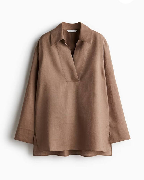 H&M Kahverengi Kadın Bluz S