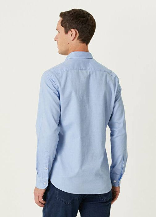 Beymen Club Mavi Slim Fit Erkek Gömlek S