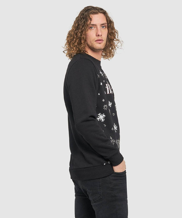 Beşiktaş Siyah Erkek Yılbaşı Sweatshirt M