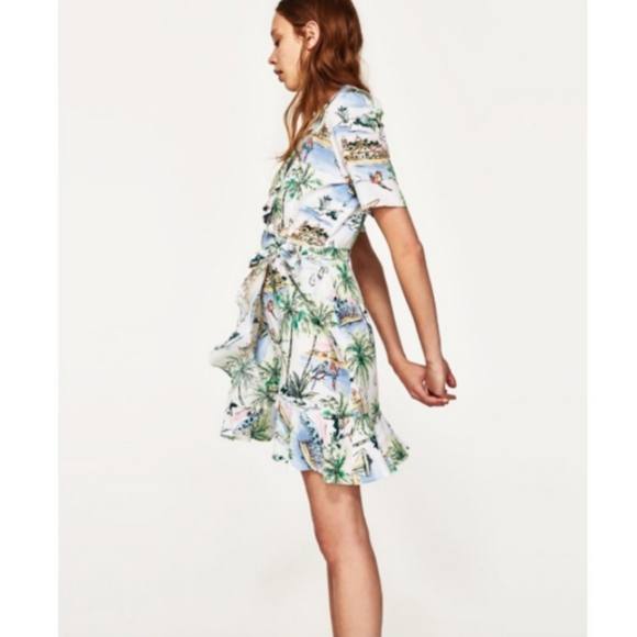 Zara Çok Renkli Kadın Elbise S