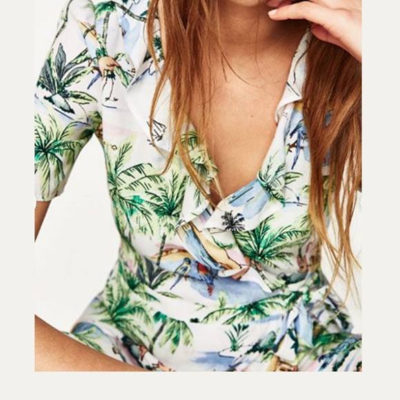 Zara Çok Renkli Kadın Elbise S