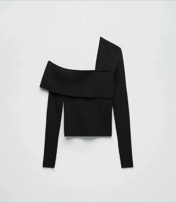 Zara Siyah Kadın Triko Bluz S