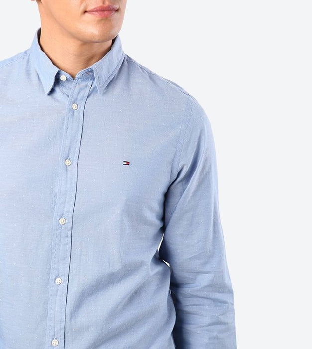 Tommy Hilfiger Mavi Slim Fit Erkek Gömlek S