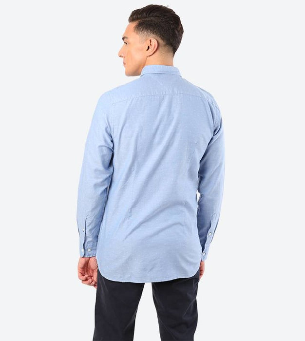 Tommy Hilfiger Mavi Slim Fit Erkek Gömlek S