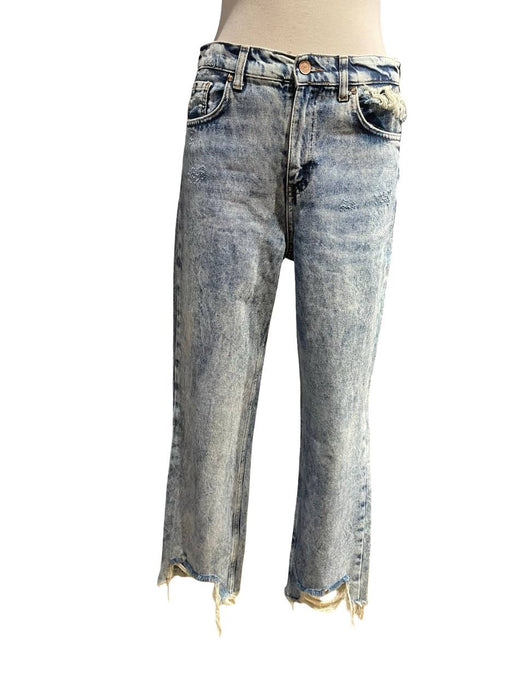 Zara Mavi Kadın Pantolon S