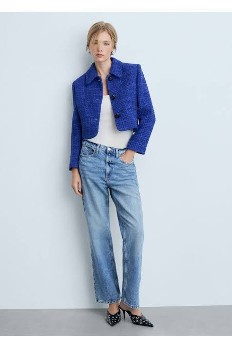 Mango Mavi Kadın Ceket S