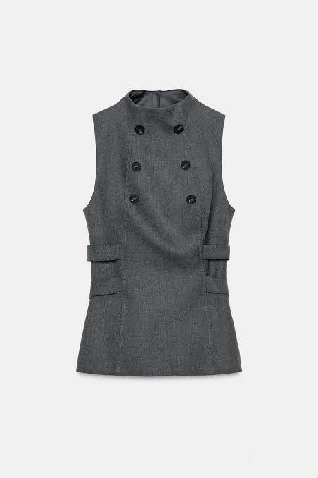 Zara Antrasit Kadın Bluz M