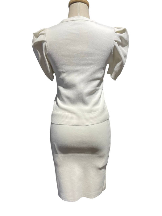 Joinus Beyaz Kadın Triko Etek S/M