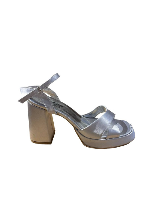 Bayar Gümüş Kadın Topuklu Ayakkabı 40