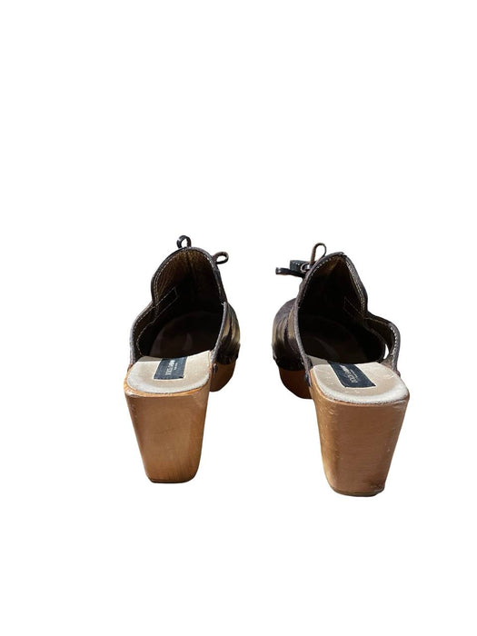 Dolce & Gabbana Kahverengi Kadın Burnu Kapalı Terlik 41