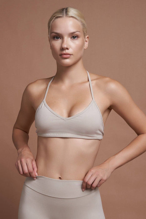 Seseh Ferra Gri Kadın Seamless Spor Bra S