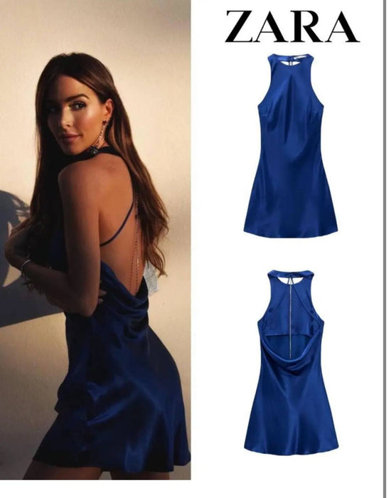 Zara Mavi Kadın Elbise XS